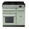 Rangemaster ESDL90DFPMNT/CM1 90cm Wide Dual Fuel Range Cooker - Mint / Chrome - A Rated