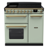 Rangemaster ESDL90EIPMNT/AB1 90cm Wide Induction Range Cooker - Mint / Antique Brass - A Rated