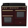 Rangemaster ESDLO110EIPBOR/AB1 110cm Induction Range Cooker OC –Bordeaux / Antique Brass - A Rated