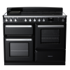Rangemaster ESDLO110EIPGBL/CM1 110cm Induction Range Cooker OC –Black Gloss /  Chrome - A Rated