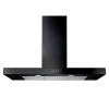Rangemaster UHDF110BL/ 110Cm Flat Chimney Hood Black