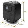 Roberts-Radio ORTUS5BK FM/DAB/DAB+ Digital Clock Radio with Bluetooth, Alarms and Colour Display, Black
