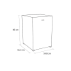Sensis RFUCF01L54EW Freestanding Larder Fridge - White - E Rated