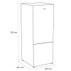 Sensis RFCMF0160EW Freestanding Fridge Freezer Frost Free - White