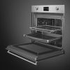 Smeg SO6302M2X 68L Built-In Combi Microwave - Stainless Steel - A+ Rated