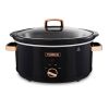 Tower T16019RG 6.5L Slow Cooker- Rose Gold-Black