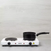 Pifco 204776 Double Ring Mini Hob - White