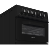 Hotpoint HDG5GCB 50cm Freestanding Gas Cooker - Black