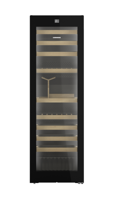 Liebherr WPGBI5283 Freestanding Wine Cooler - Black  Steel F Rated