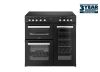 Belling BEL RCA COOKCENTRE 90E BLK Electric Range Cooker with Ceramic Hob