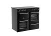 Belling BEL RCA FARMHOUSE 100E BLK Electric Range Cooker with Ceramic Hob