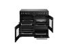Belling BEL RCA FARMHOUSE 100E BLK Electric Range Cooker with Ceramic Hob