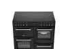 Belling BEL RCA FARMHOUSE 100E BLK Electric Range Cooker with Ceramic Hob