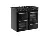Belling BEL RCA FARMHOUSE 100DF BLK Dual Fuel Range Cooker