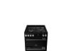 Belling PROV BEL FSA VISION 60DF BSS 60cm Dual Fuel Twin Oven Cooker Black Silver Steel A+ Rated