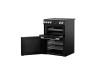 Belling PROV BEL FSA VISION 60EI BSS 60cm Electric Induction Twin Oven Cooker Black - Silver Steel A Rated