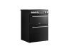 Belling PROV BEL FSA VISION 60EI BSS 60cm Electric Induction Twin Oven Cooker Black - Silver Steel A Rated