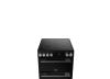 Belling PROV BEL FSA VISION 60EI BSS 60cm Electric Induction Twin Oven Cooker Black - Silver Steel A Rated