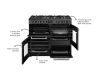 Belling BEL RCA FARMHOUSE 100DF ANT Dual Fuel Range Cooker