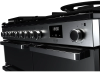 Rangemaster EDDL100DFGBLK/CM1 100cm Wide Dual Fuel Range Cooker - Black / Chrome - A Rated