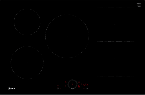 Neff T58FHW1L0 80cm Wide Induction Hob