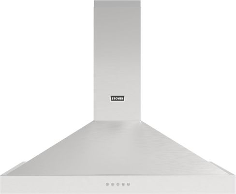 Stoves ST STERLING CHIM 90PYR STA Pyramid 90cm Chimney Cooker Hood - Stainless Steel A+ Rated