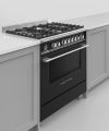 Fisher and Paykel OR90SCG6B1 90cm Series 9 Classic 5 Burner Dual Fuel Pyrolytic Freestanding Range Cooker Black