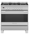Fisher and Paykel OR90SDG4X1 90cm Series 7 Contemporary 5 Burner Dual Fuel Freestanding Range Cooker - Stainless Steel