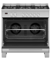 Fisher and Paykel OR90SDG4X1 90cm Series 7 Contemporary 5 Burner Dual Fuel Freestanding Range Cooker - Stainless Steel