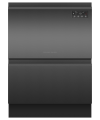 Fisher and Paykel DD60D2HNB9 Series 7 Contemporary Double DishDrawer™ Dishwasher Black Stainless Steel E Rated
