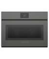 Fisher and Paykel OM60NMTNG1 60cm Built In Series 9 Minimal Handleless Compact Combi-Microwave Oven, Grey