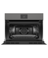 Fisher and Paykel OM60NMTNG1 60cm Built In Series 9 Minimal Handleless Compact Combi-Microwave Oven, Grey