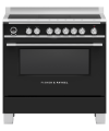 Fisher and Paykel OR90SCI6B1 90cm Series 9 Classic 5 Zone Induction Pyrolytic Range Cooker, 2 SmartZones - Black